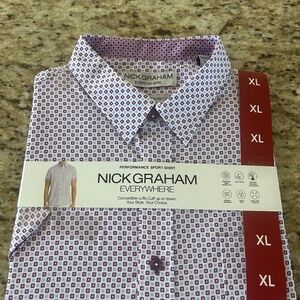 Nick Graham Everywhere performance sport shirt short sleeve XL